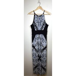 Y2K New York Company Maxi Dress Small Paisley Sleeveless‎ Tank Empire Whimsigoth
